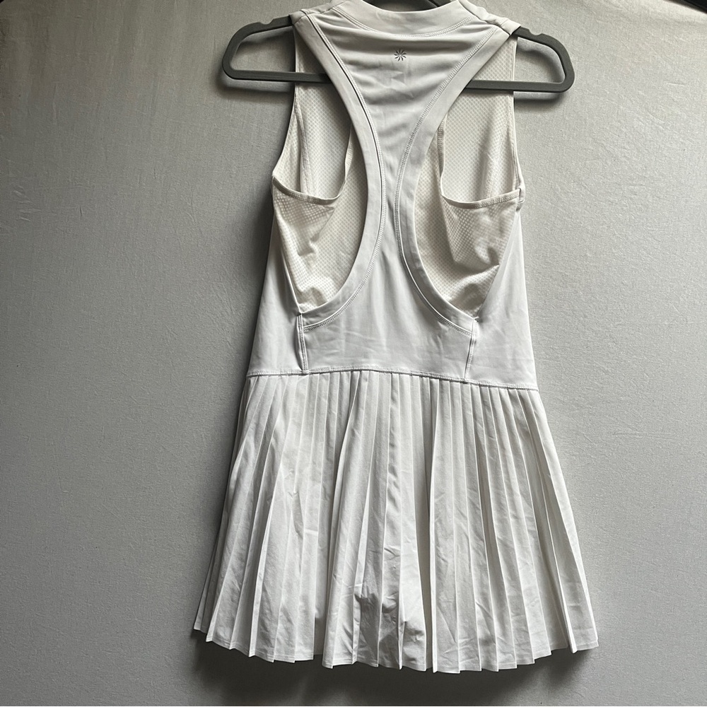 Athleta Advantage Pleated Tennis Dress White XS - Picture 2 of 8